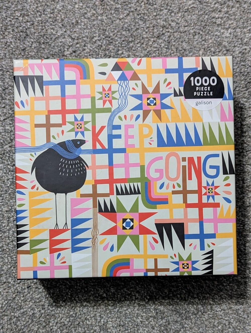 Galison "Keep Going" 1000-Piece Puzzle by Lisa Congdon